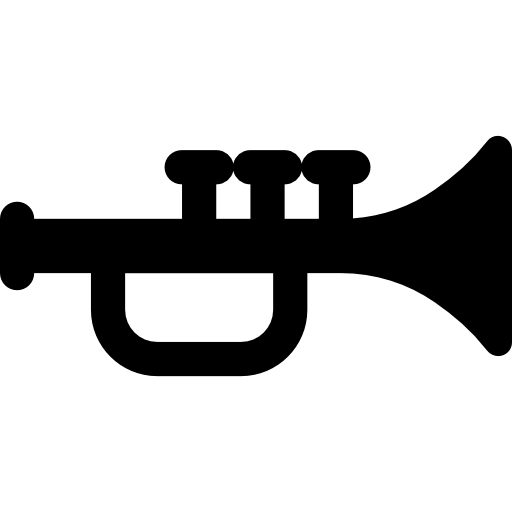 Trumpet Basic Rounded Filled icon