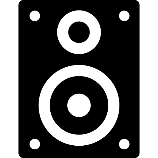 altavoz Basic Rounded Filled icono