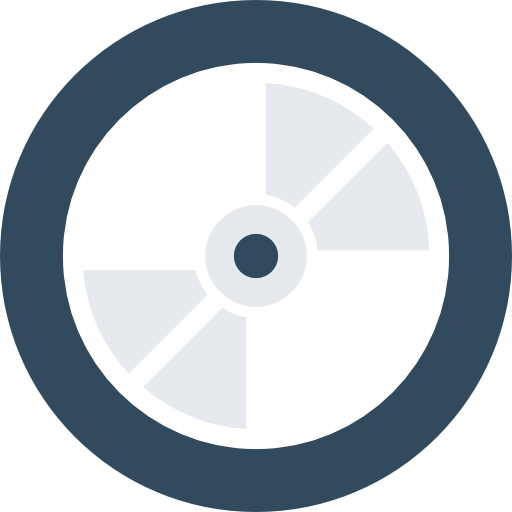 Compact disc Flat Color Circular icon
