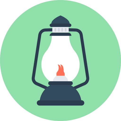 lámpara Flat Color Circular icono