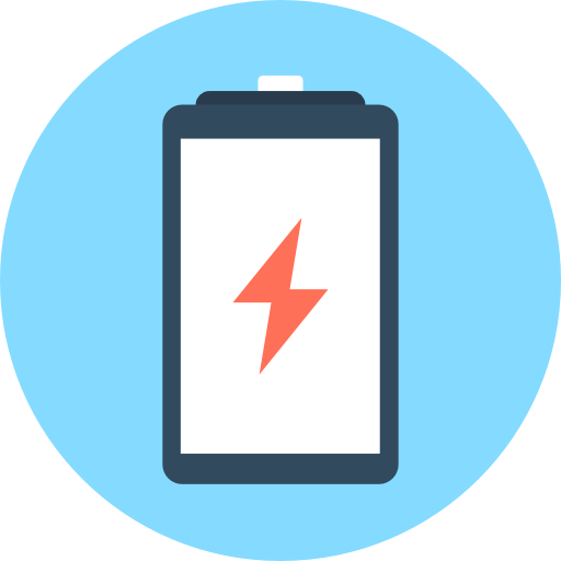 Battery Flat Color Circular icon
