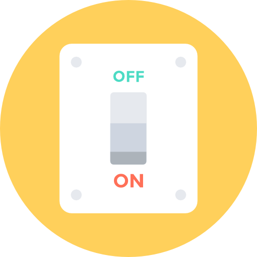 Switch Flat Color Circular icon