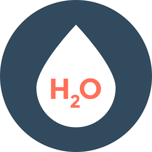 H2o Flat Color Circular icon