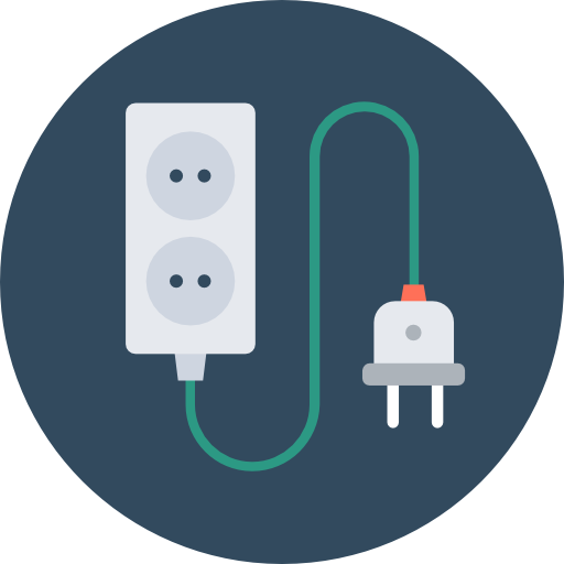 stecker Flat Color Circular icon