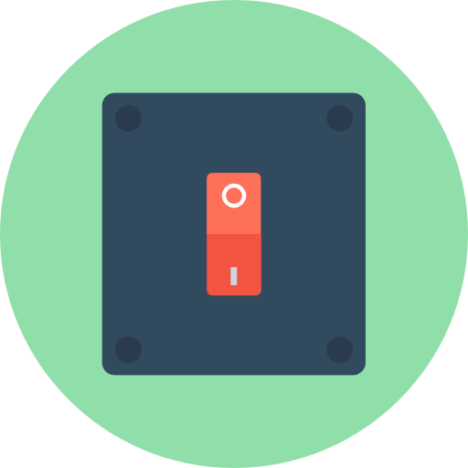 Switch Flat Color Circular icon