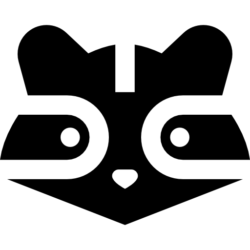 mapache Basic Straight Filled icono