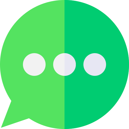 bolla di chat Basic Straight Flat icona