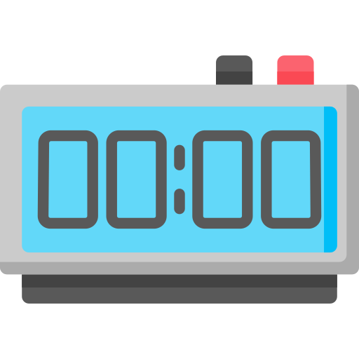 Digital alarm clock Special Flat icon