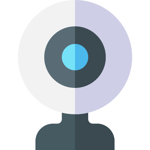 webcam Basic Straight Flat icon