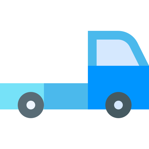 camion de marchandises Basic Straight Flat Icône