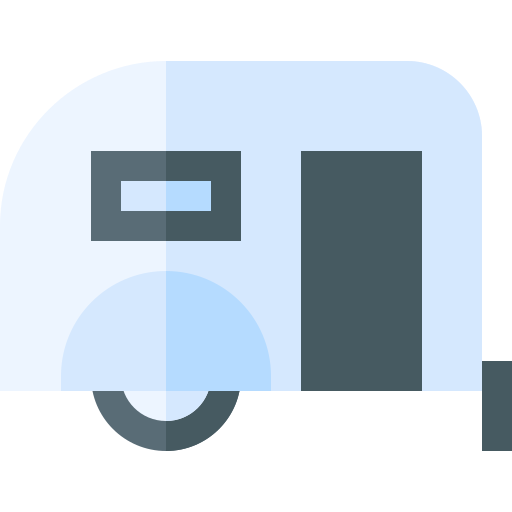 caravan Basic Straight Flat icoon