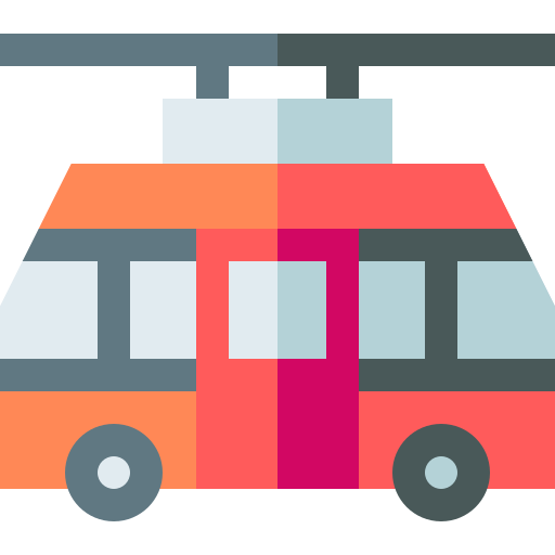 Tram Basic Straight Flat icon