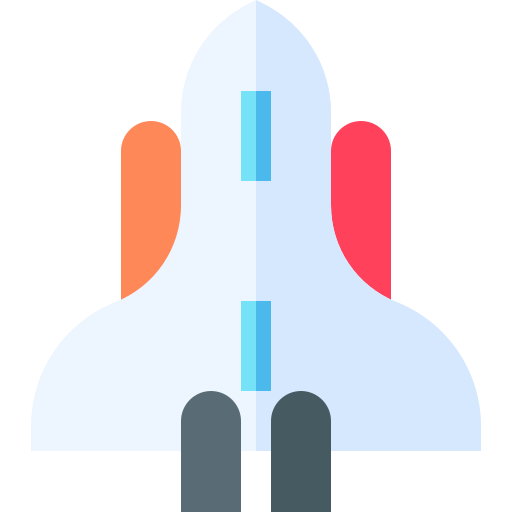 Spaceship Basic Straight Flat icon