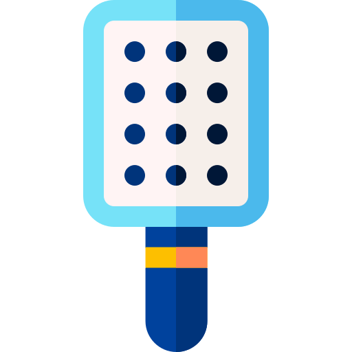 Hairbrush Basic Rounded Flat icon