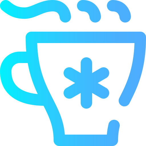 커피 Super Basic Omission Gradient icon