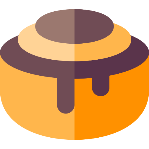 Cinnamon roll Basic Rounded Flat icon