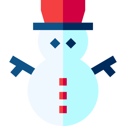 Снеговик Basic Straight Flat иконка
