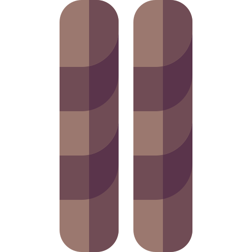 barretta di cioccolato Basic Rounded Flat icona