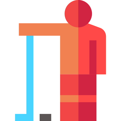 Hockey player Basic Straight Flat icon