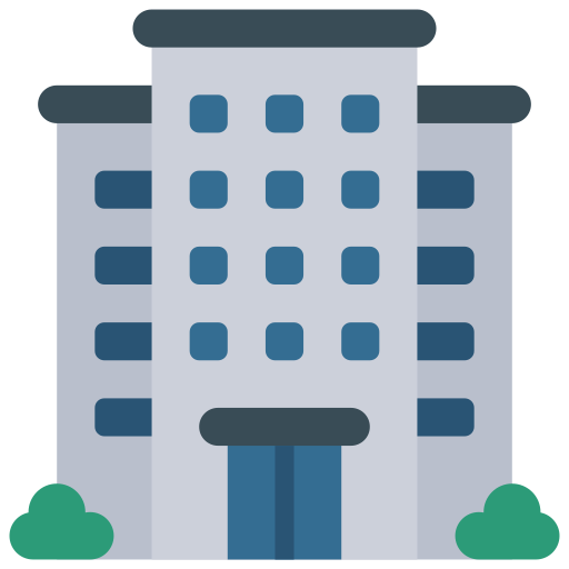 Office building Juicy Fish Flat icon