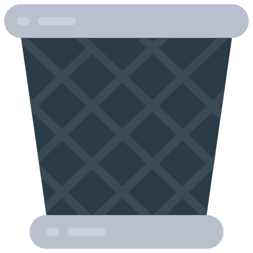 contenedor de basura Juicy Fish Flat icono