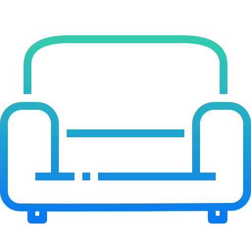 sofa Winnievizence Outline gradient icon