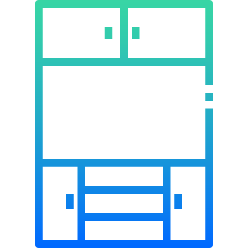 Tv stand Winnievizence Outline gradient icon