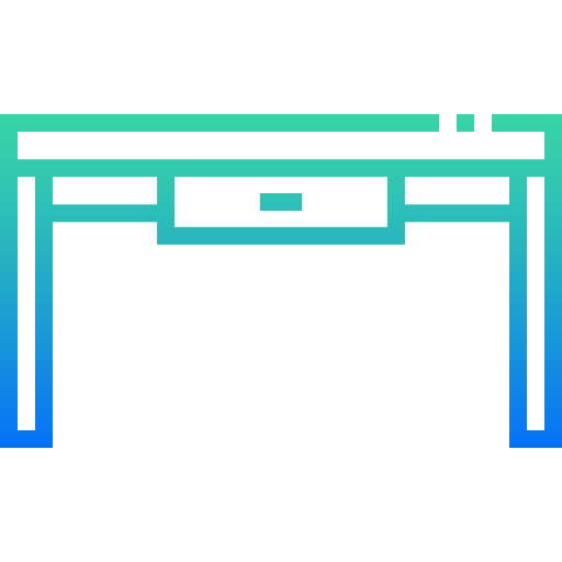 Desk Winnievizence Outline gradient icon