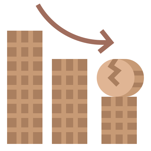 recesja Generic Flat ikona