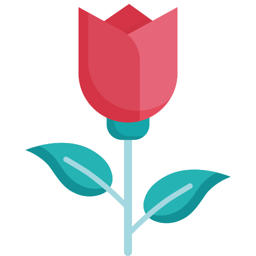 kwiat róży Kosonicon Flat ikona