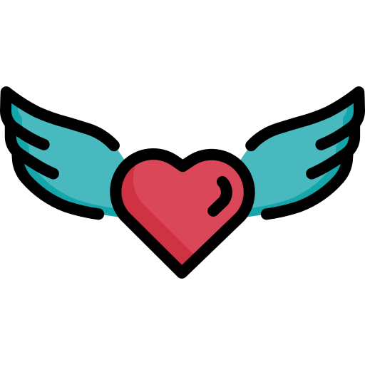 Heart wings Kosonicon Lineal color icon