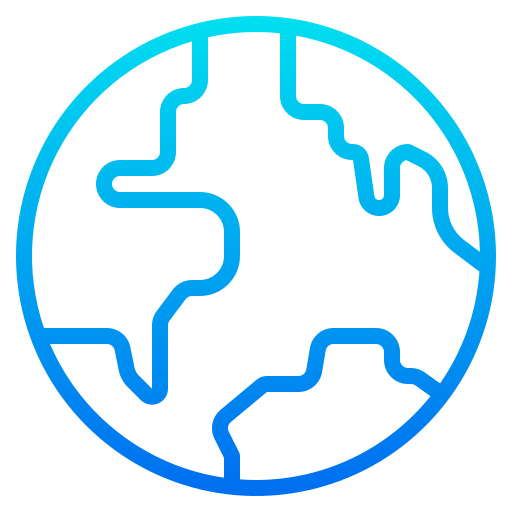 世界 srip Gradient icon