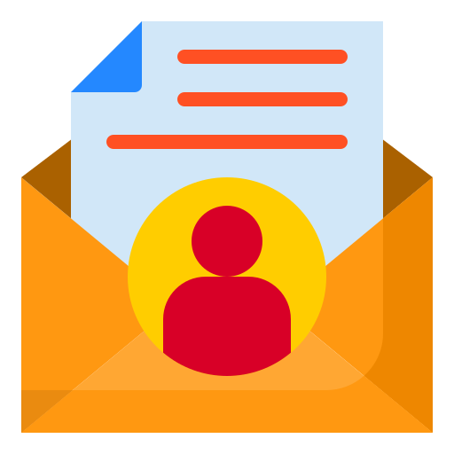e-mail srip Flat ikona