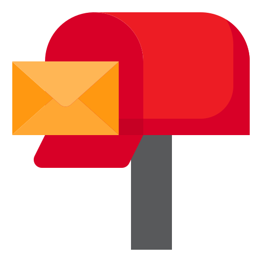 skrzynka pocztowa srip Flat ikona