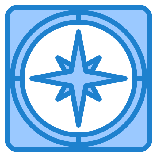 나침반 srip Blue icon