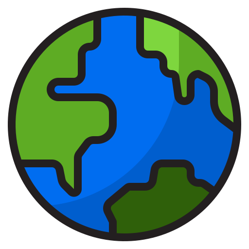 mundo srip Lineal Color icono