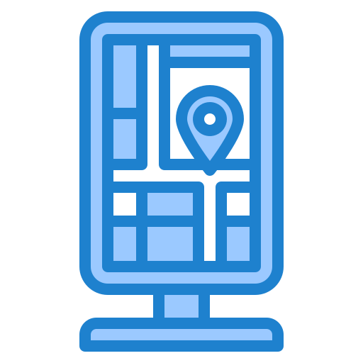 Guidepost srip Blue icon