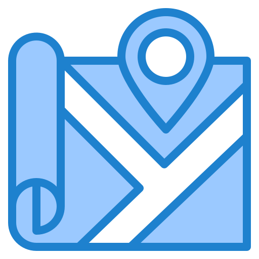 carta geografica srip Blue icona