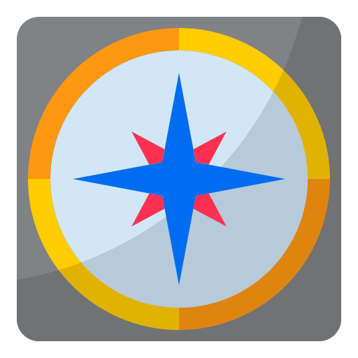 Compass srip Flat icon