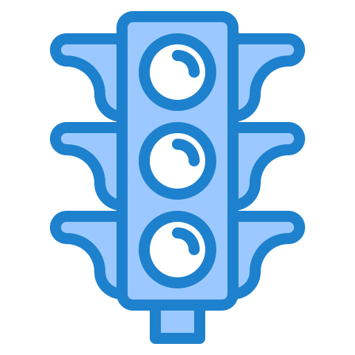 semáforo srip Blue icono