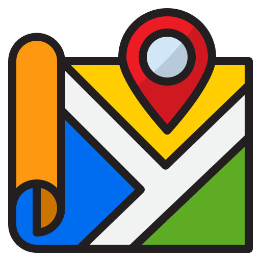 Map srip Lineal Color icon