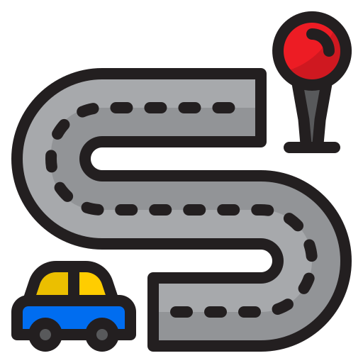 transport srip Lineal Color icon