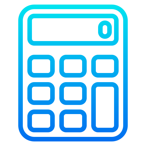 calcolatrice srip Gradient icona