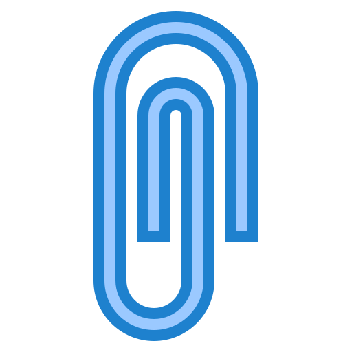 Paper clip srip Blue icon