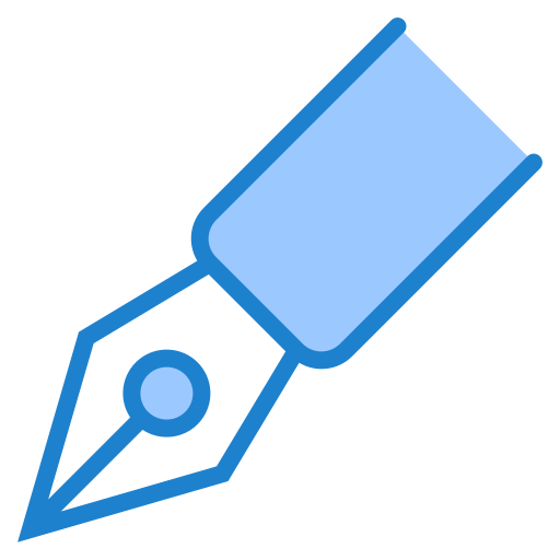 pen srip Blue icoon