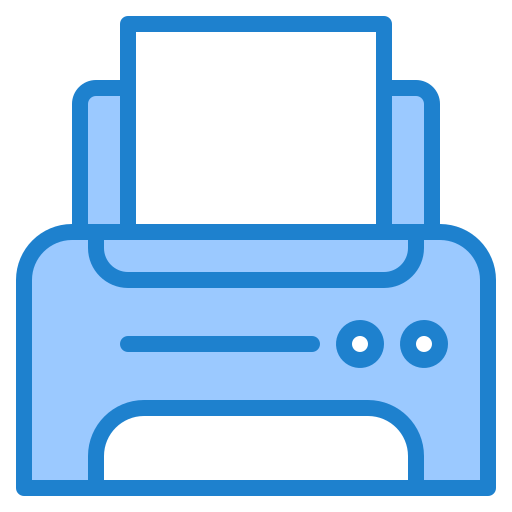 인쇄기 srip Blue icon