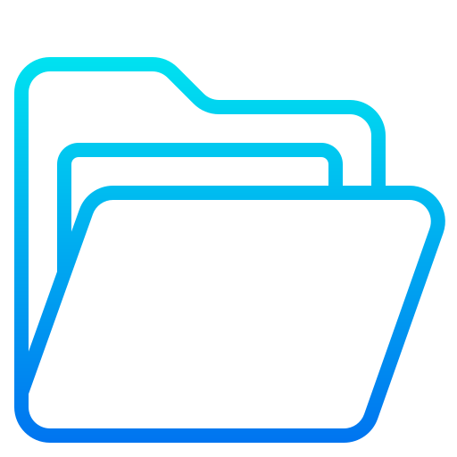 Folder srip Gradient icon