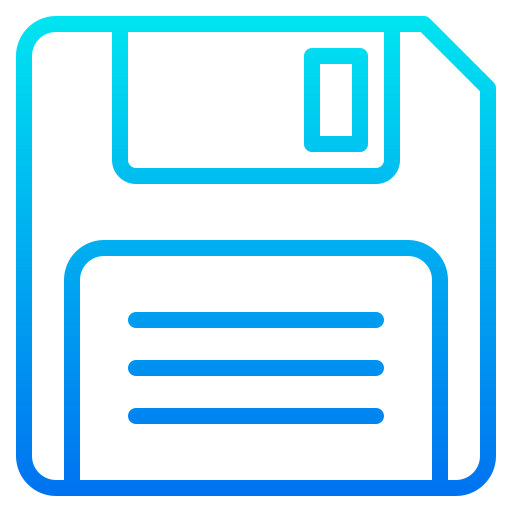Floppy disk srip Gradient icon
