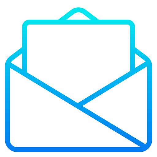 Mail srip Gradient icon