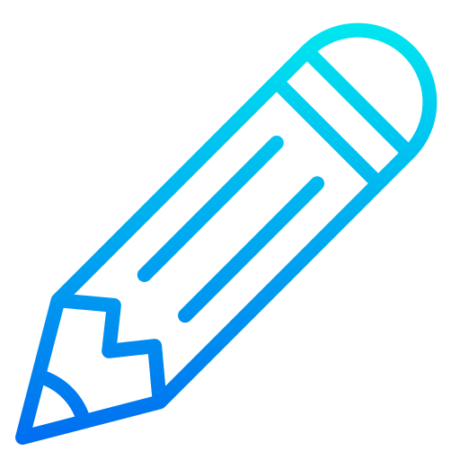 Pencil srip Gradient icon
